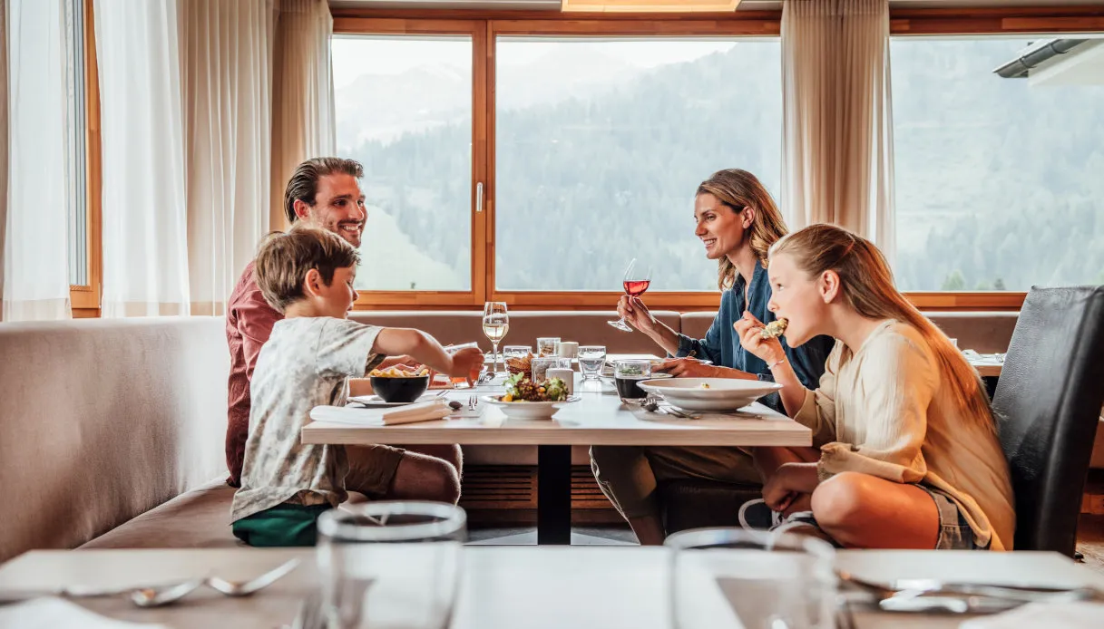 Restaurant in het Falkensteiner Hotel Sonnenalpe